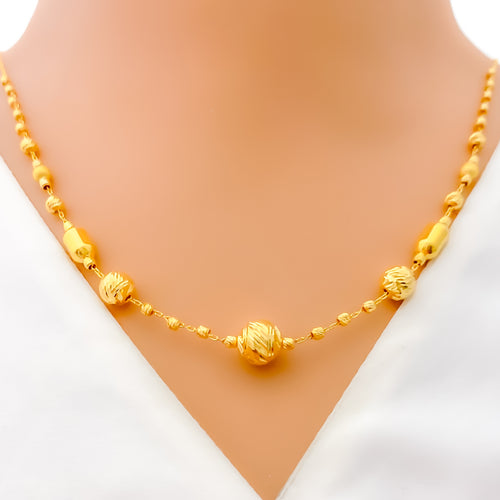 Bespoke Golden 4-Piece 21k Gold Necklace Set 