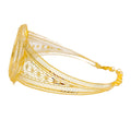 Bold Vibrant 21K Gold Bangle Bracelet