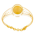 Bold Vibrant 21K Gold Bangle Bracelet