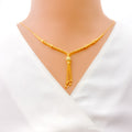 Eternal Radiant Drop 5-Piece 21k Gold Necklace Set 