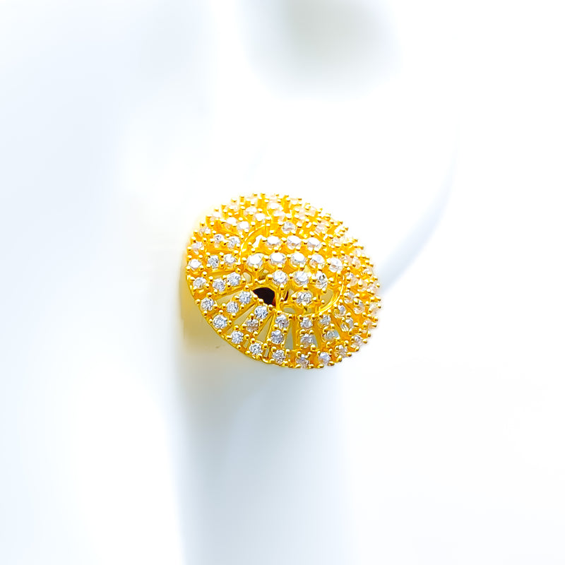 ritzy-blooming-22k-gold-cz-earrings