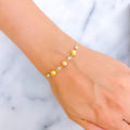 Smooth Finish Orb Chain 22k Gold Bracelet