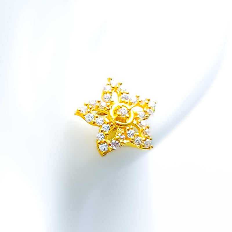 magnificent-star-22k-gold-cz-earrings