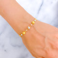 Delightful Dressy Orb 22k Gold Bracelet