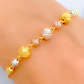 Delightful Dressy Orb 22k Gold Bracelet