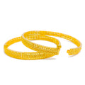 Refined Traditional 22k Gold Bangle Pair