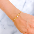 Tasteful Textured Orb 22k Gold Bracelet