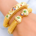 ethereal-multi-color-22k-gold-pipe-bangles