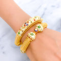 ethereal-multi-color-22k-gold-pipe-bangles