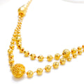 Regal Gleaming Two Lara 5-Piece 21k Gold Necklace Set