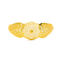 Decorative Netted Spiral 22k Gold Bangle Bracelet 