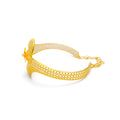 Artistic Golden Elegant 22k Gold Bangle Bracelet 