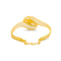 Artistic Golden Elegant 22k Gold Bangle Bracelet 