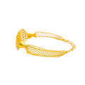 Mesmerizing Floral Net 22k Gold Bangle Bracelet 