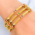 magnificent-multi-color-22k-gold-pipe-bangle