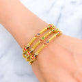 magnificent-multi-color-22k-gold-pipe-bangle