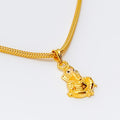 Dainty Noble 22k Gold Ganesh Pendant