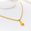 Dainty Noble 22k Gold Ganesh Pendant