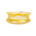 Reflective Ornate Filigree 21K Gold Bangle Bracelet