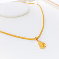 Graceful 22k Gold Ganesh Pendant