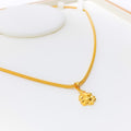 Textured 22k Gold Ganesh Pendant