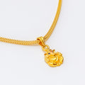 Stately 22k Gold Ganesh Pendant