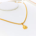 Refined Everyday 22k Gold Ganesh Pendant