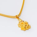 Opulent 22k Gold Ganesh Pendant