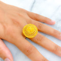 regal-flower-22k-gold-semi-statement-ring