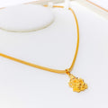 Opulent 22k Gold Ganesh Pendant
