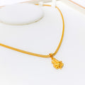 Poised 22k Gold Ganesh Pendant
