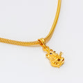 Modish 22k Gold Ganesh Pendant