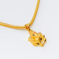 Charming 22k Gold Ganesh Pendant