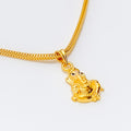 Polished 22k Gold Ganesh Pendant