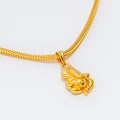 Minimalist 22k Gold Ganesh Pendant