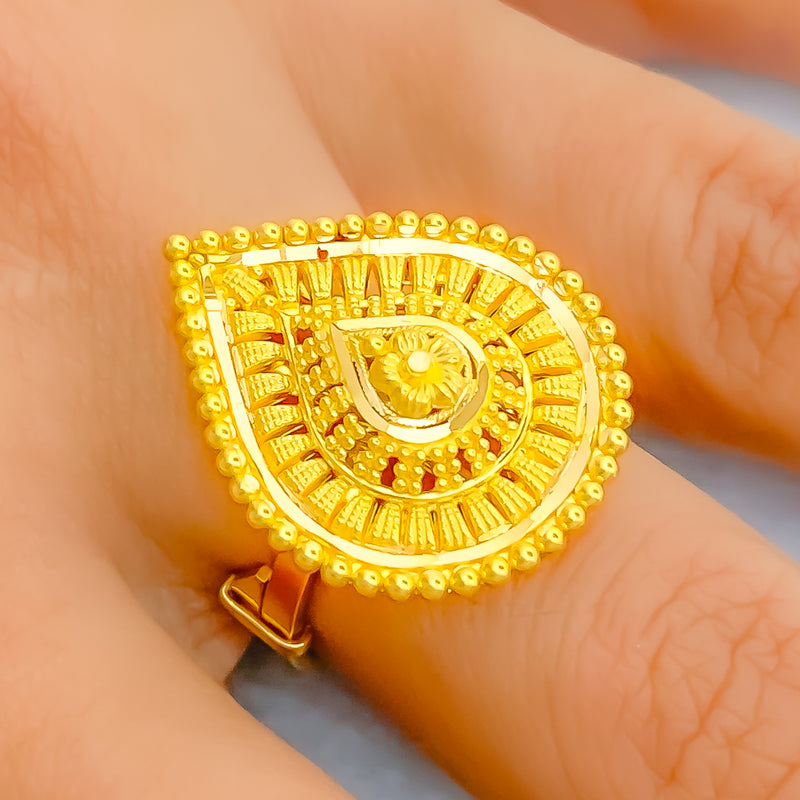 attractive-paisley-22k-gold-semi-statement-ring