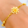 Delicate Daisy 22K Gold Bracelet