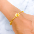 Delicate Daisy 22K Gold Bracelet