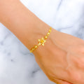 Dazzling Daffodil 22k Gold Bracelet 