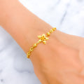 Dazzling Daffodil 22k Gold Bracelet 