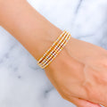 Attractive Ritzy 22k Gold Bangle Bracelet 