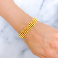Impressive Jazzy 22k Gold Bangle Bracelet 