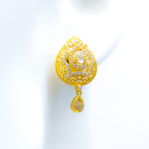 eternal-vibrant-22k-gold-cz-earrings