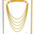 Medium 22k Gold Hollow Rope Chain - 18"