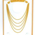 Medium 22k Gold Hollow Rope Chain - 18"