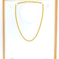 Medium 22k Gold Hollow Rope Chain - 26"