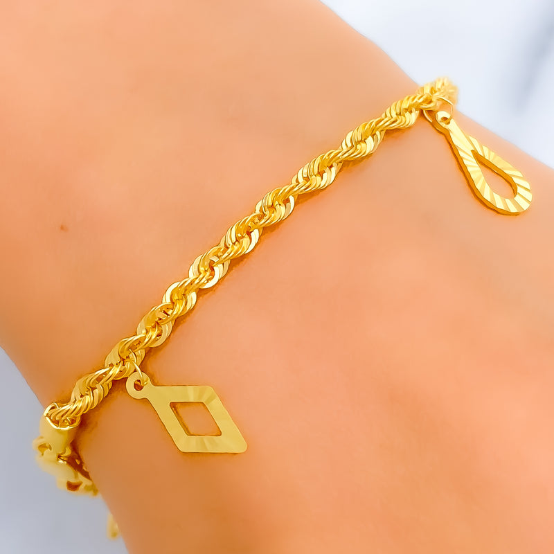 22k / 916 Gold Dangling charm bracelet – Best Gold Shop