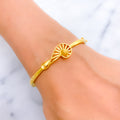 attractive-striped-paisley-22k-gold-bangle-bracelet