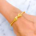 unique-floral-vine-22k-gold-bangle-bracelet