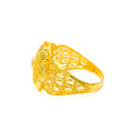 Captivating Regal Mesh 22k Gold Ring 